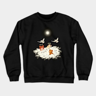 angel dog heaven Crewneck Sweatshirt